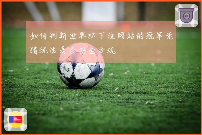 如何判断世界杯下注网站的冠军竞猜玩法是否安全合规